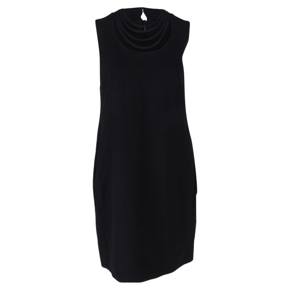 Diane von Furstenberg Noralie Sleeveless Shift Dress in Black Polyester